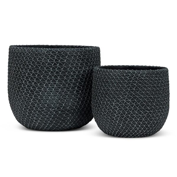 Cache-pot Mesh Charcoal