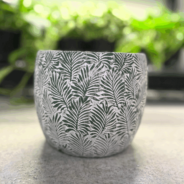 Cache-pot Feuilles vertes